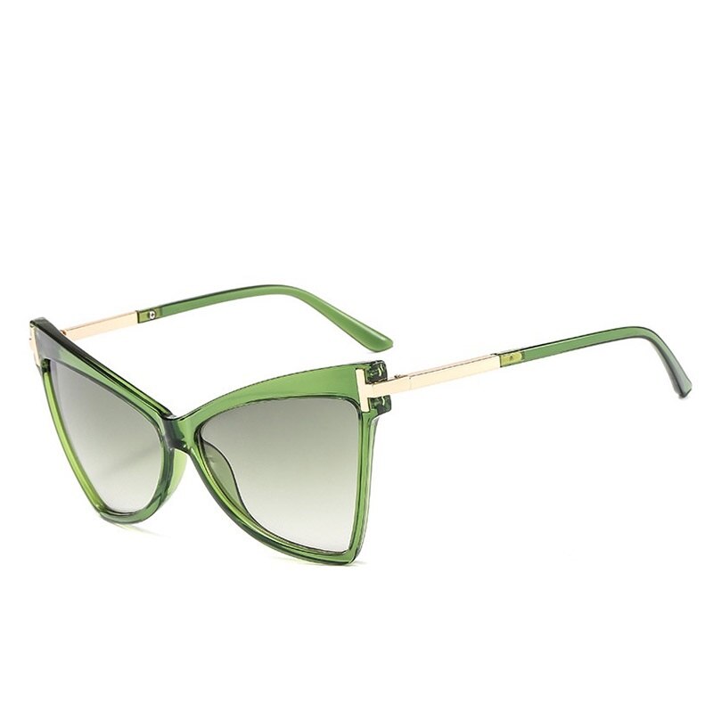 Sexy Women's Cat Eye Sunglasses Metal 2020 Fashion shades Luxury Oversized Sunglasses Female Lady Triangle Eyewear Accessories