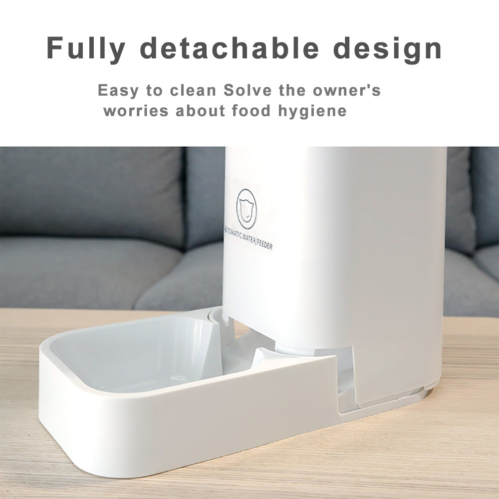 Large Capacity Cat Automatic Feeder And Drinker Dog Water Dispenser Pet Puppy Waterer Food Bowl Container Auto Feeders For Cats