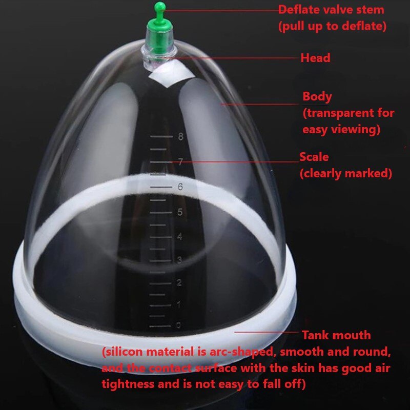 Breast & Buttocks Enlargement Massager Vacuum Therapy Machine Butt Lift Cupping Cups Nipple Sucker Machine Beauty Health