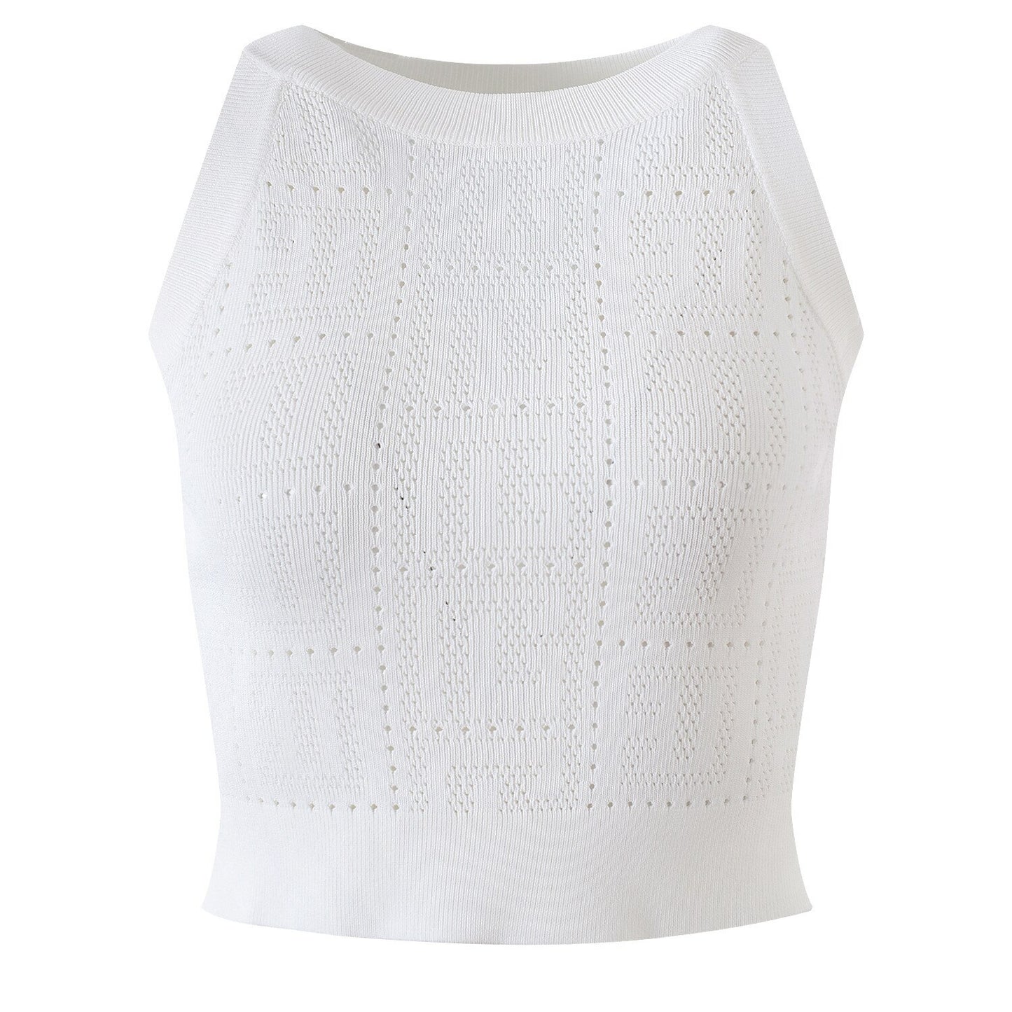 HarleyFashion Summer See-through Quality Orange Short Vest Midi Skirt Women Knitting 2 Pieces Set