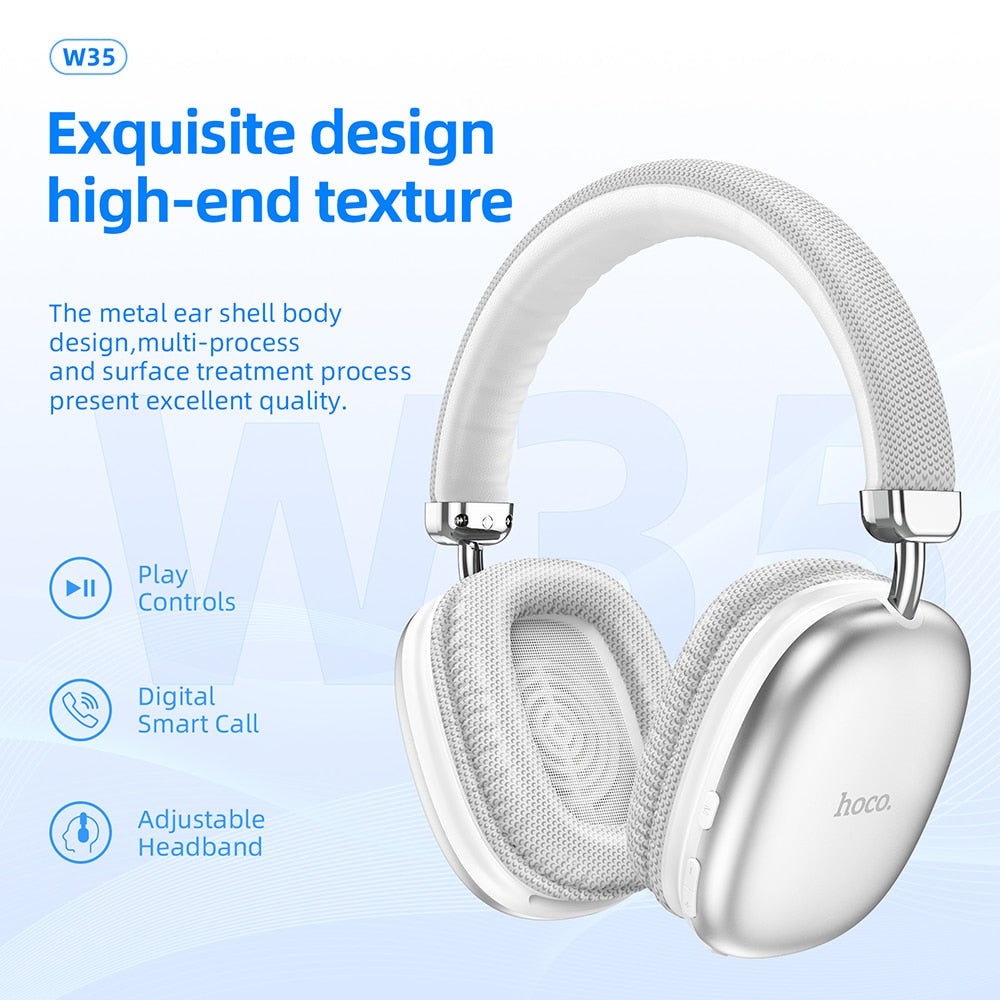 HOCO Wireless Headphones Sport Bluetooth 5.3 HIFI Stereo Earphone Handsfree Headset with Audio Cable for iPhone13 Xiaomi tablet