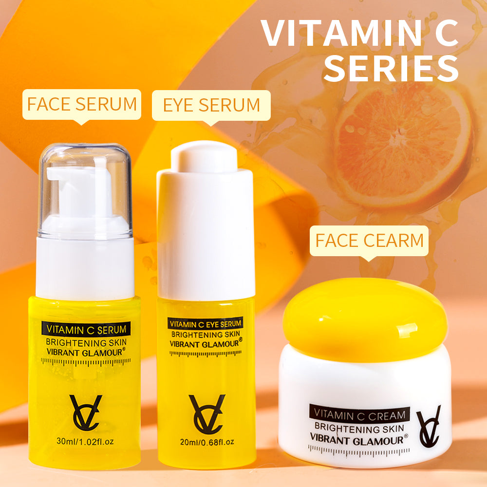 Super C Brightening Serum for Face and Eyes - Anti Aging Serum with Vitamin C, Hyaluronic Acid, Vitamin E - Skin Whitening for Dark Spots, Even Skin Tone, Fine Lines & Wrinkles, Eye Cream for Puffiness, Bags and Wrinkles