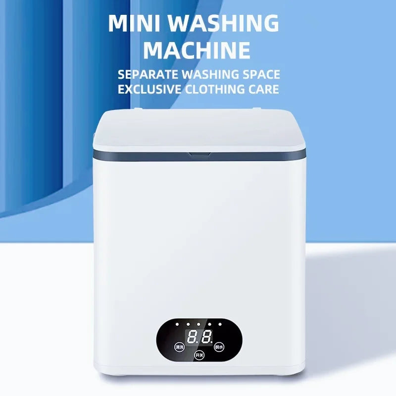 Mini Washing Machine, Home School Blue-Purple Light Antibacterial, Washing Socks, Underwear, Towels And Small Pieces Of Clothing