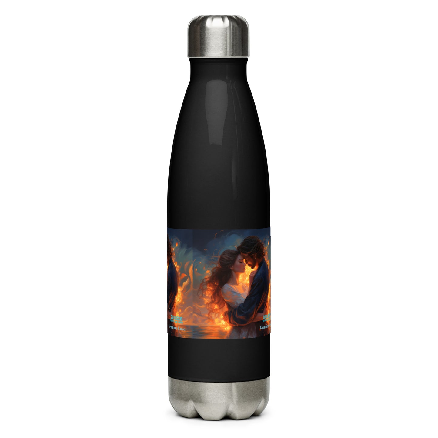 Genuine Love FLASK Sports Water Bottle - High-Grade Stainless Steel, Leak Proof, Double-Walled Insulated ThermosStainless Steel Water Bottle
