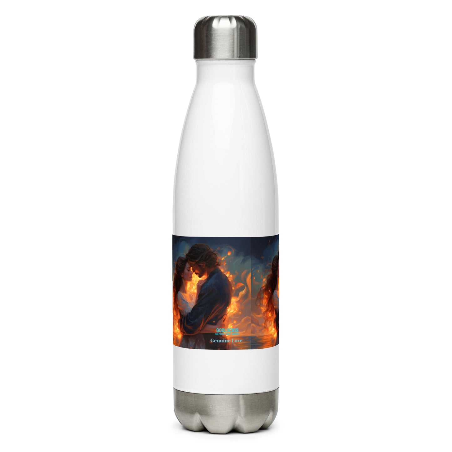Genuine Love FLASK Sports Water Bottle - High-Grade Stainless Steel, Leak Proof, Double-Walled Insulated ThermosStainless Steel Water Bottle