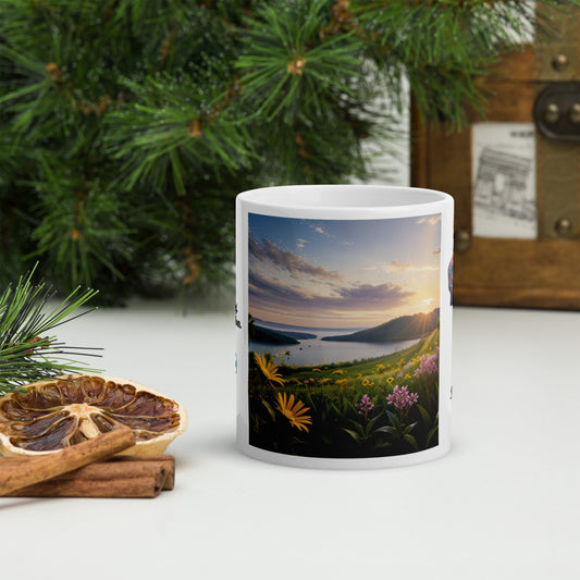 Custom White Glossy Mug - Sturdy & Stylish, Available in 11 oz, 15 oz, and 20 oz Sizes