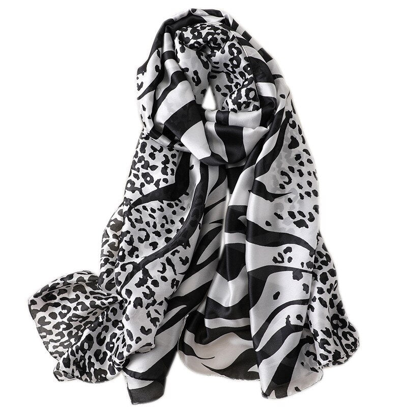 Leopard Scarf for Women Pashmina Bufanda Shawl Hijab Scarves Spring Winter Warm Bandana Echarpe Foulard Female Fashion