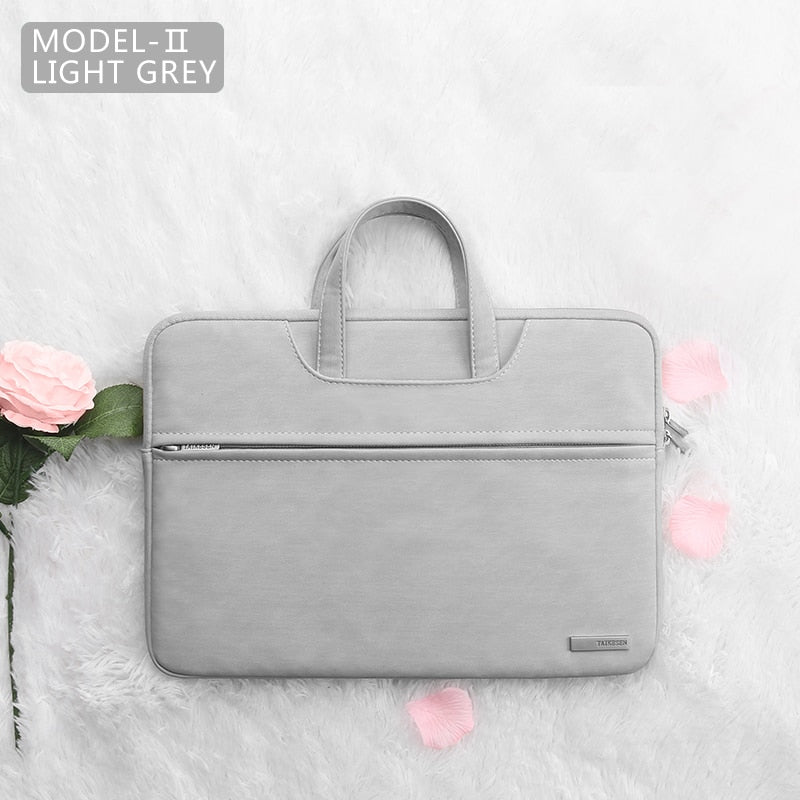 PU Leather women Laptop Bag Notebook Case Carrying Briefcase for Macbook Air 13.3 14 15.6 inch men Handbags shoulder sleeve Bag