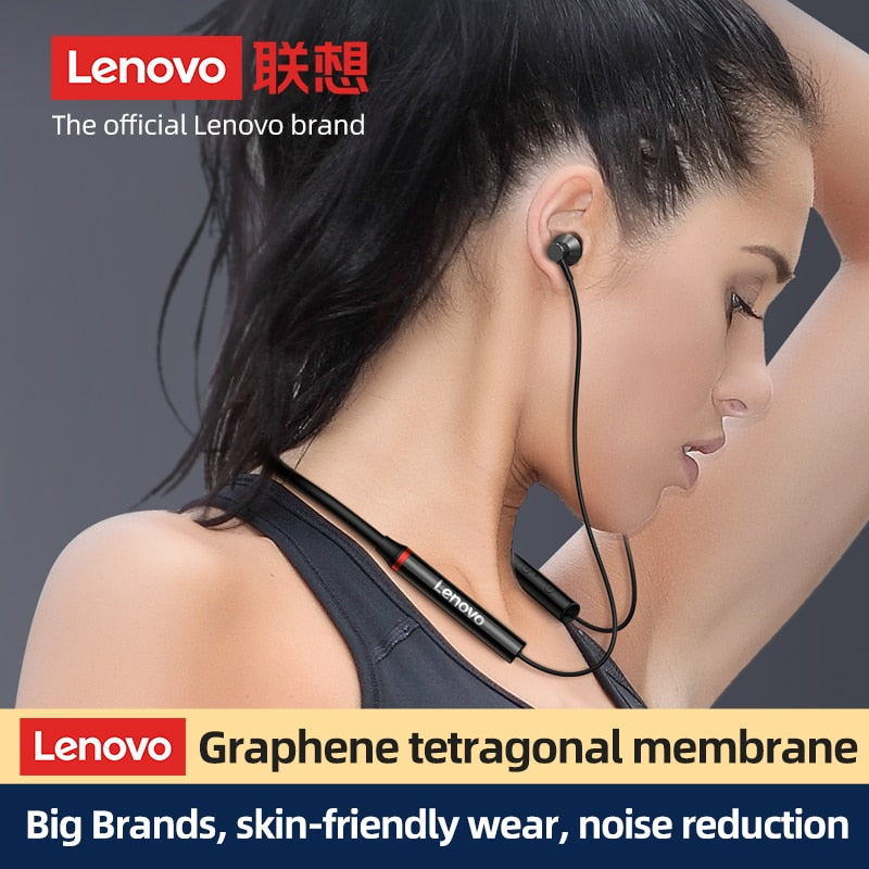 Origial Lenovo HE05X Bluetooth Earphones Earphone Waterproof Earplugs HIFI Sound Magnetic Neckband Headset Sports Headphone