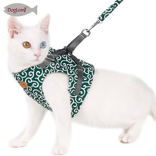Japanese Flower Design Cat Harness Cat Clothes Clothing For Cats Puppy Dog Cat Leash Dog Harness Collar For Cat  Pet Supplies