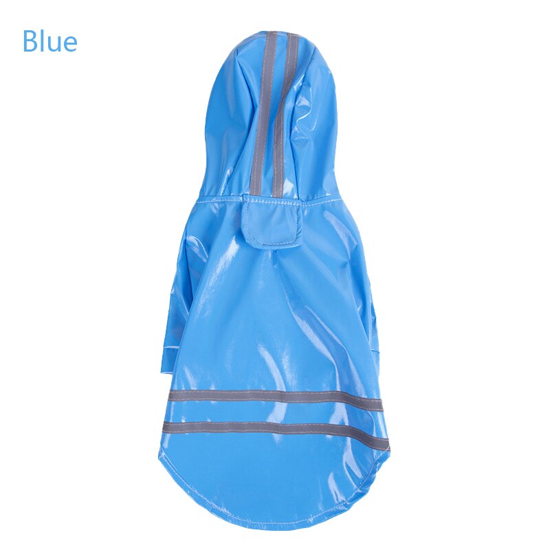 Spring Summer Cartoon Dog Raincoat Reflective PU Puppy Pet Rain Coat Hooded Waterproof Dog Jacket Clothes For Small Medium Dogs