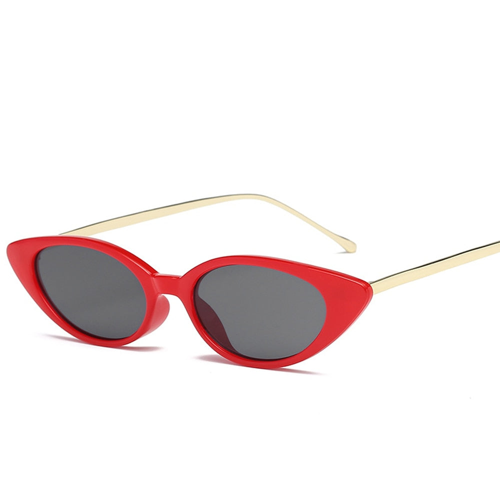 Sexy Small Vintage Cat Eye Sunglasses Women Vintage Red Black Sun Glasses Female Ladies Cateyes Sunglass 2022 Retro Glasses