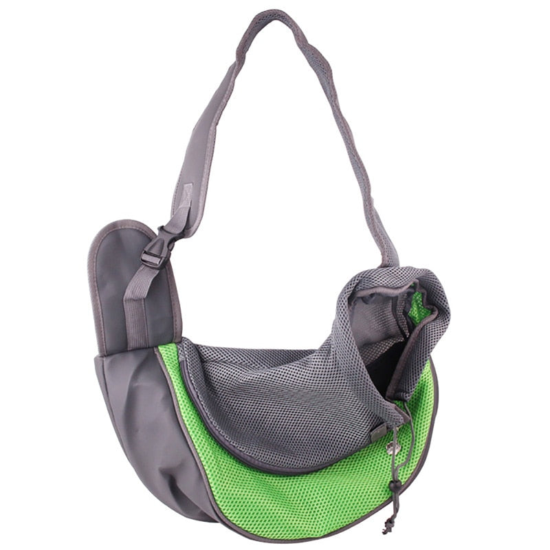 Adjustable Pet Carrier Bag Puppy Outdoor Travel Breathable Handbag Mesh Single Shoulder Bag Backpack Bag For Dogs Pet Supplies
