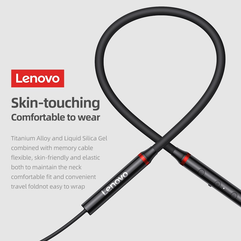 Origial Lenovo HE05X Bluetooth Earphones Earphone Waterproof Earplugs HIFI Sound Magnetic Neckband Headset Sports Headphone