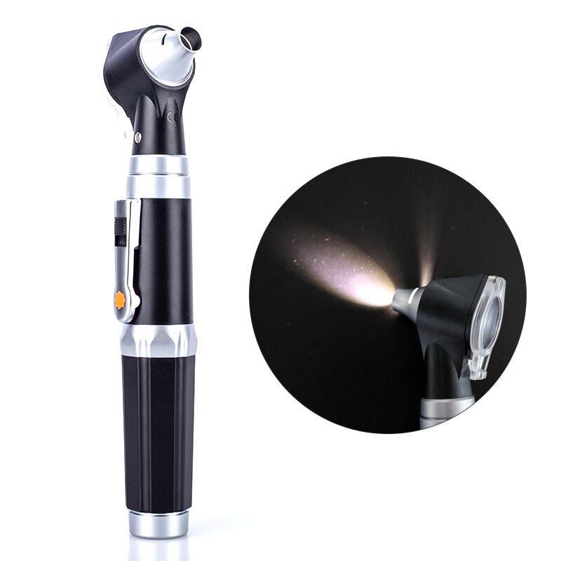 Medical Home Doctor ENT Ear Care Endoscope Professional Otoscopio Diagnostic Kit with 8 Tips LED Portable Otoscope Ear Cleaner