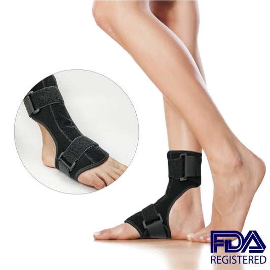 Adjustable Drop Foot Brace Orthosis Plantar Fasciitis Dorsal Splint Support Ankle Orthotic Stabilizer Brace Achilles Tendinitis