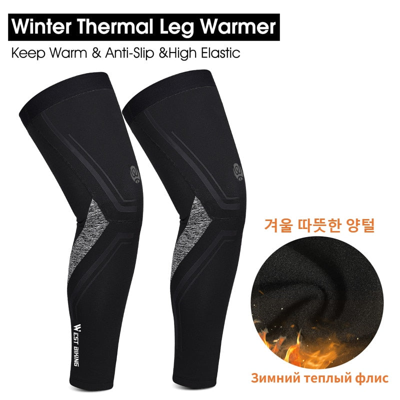 WEST BIKING Cycling Leg Warmers Men Women MTB Bike Bicycle Sports Running Basketball Soccer Compression Leggings UV Protection