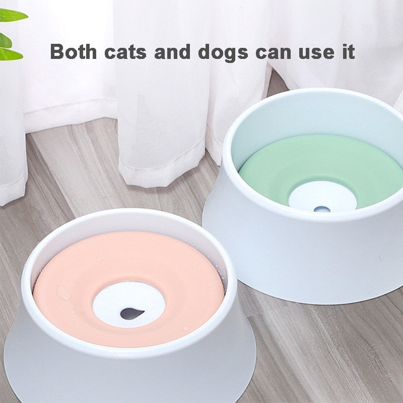 Pet Dog Cats Bowl Floating Not Wetting Mouth Cat Bowl No Spill Drinking Bowls For Dogs  Large Breeds Drinker For Dog Water Bowl