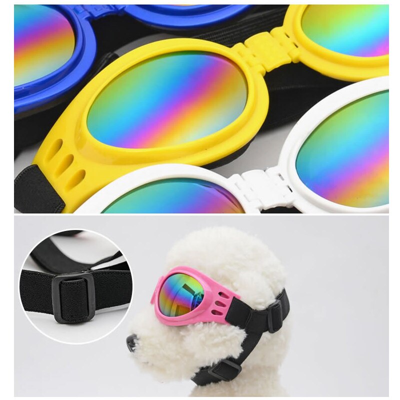 6 Colors Fashion Pet Dogs Sunglasses Waterproof Glasses For Small Medium Large Dogs Protection UV Goggles Pet Accessories