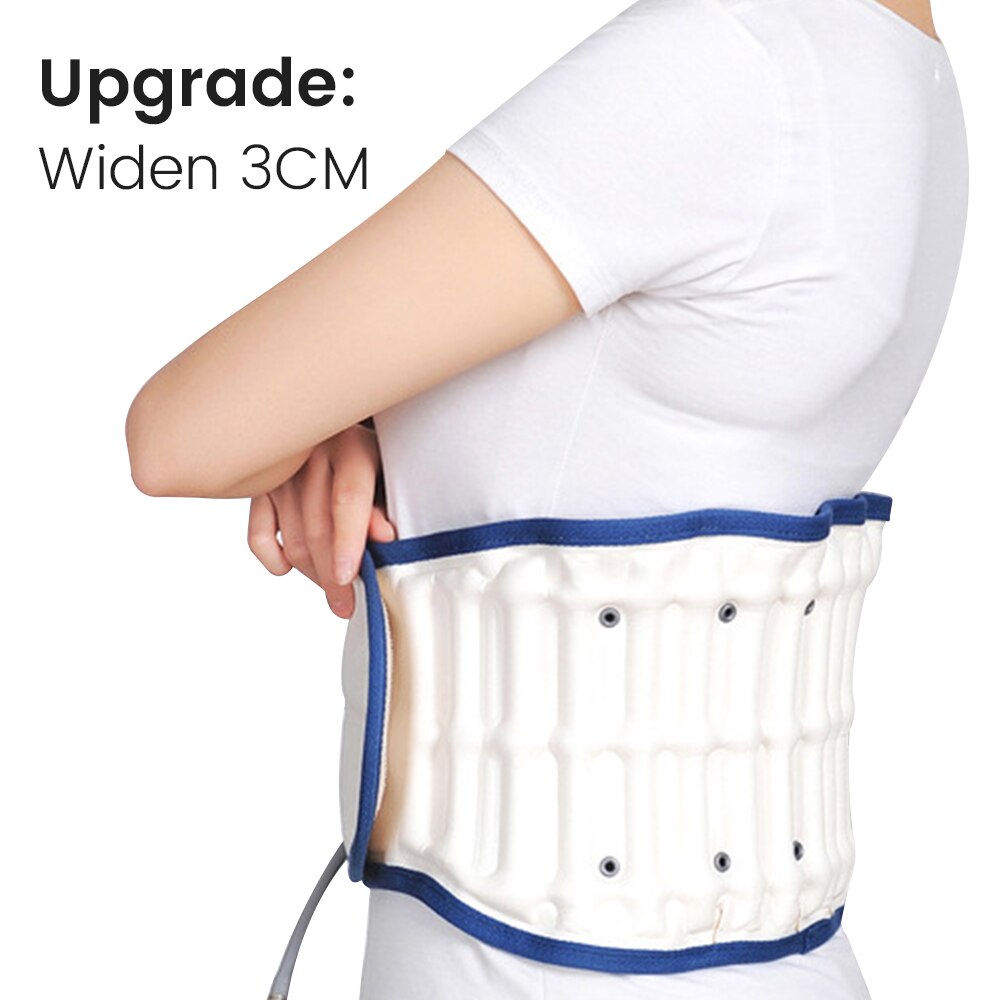 Spinal lumbar Support Back Relief BeltWaist Air Traction Brace Belt Backach Pain Release Massager Unisex Physio Decompression