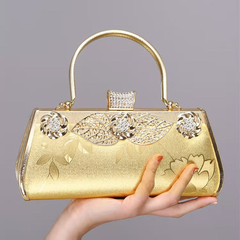 Women Luxury Handbags Diamonds Metal Small Day Clutch Party Evening Dress Evening Bags Wedding Female Purse Bags