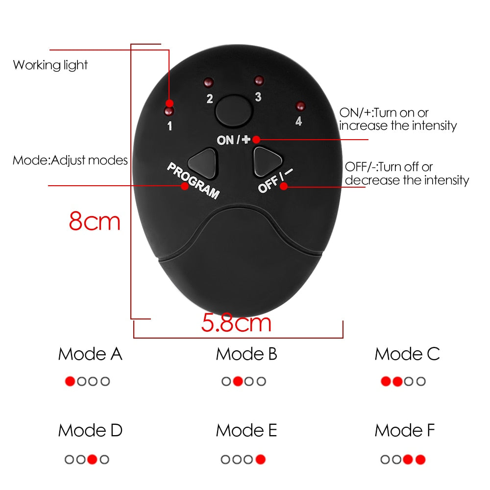 EMS Hip Muscle Stimulator Massager Abdominal Muscle Trainer Fitness Buttocks Arm Abdomen Trainer Losing Weight Lifting Massager