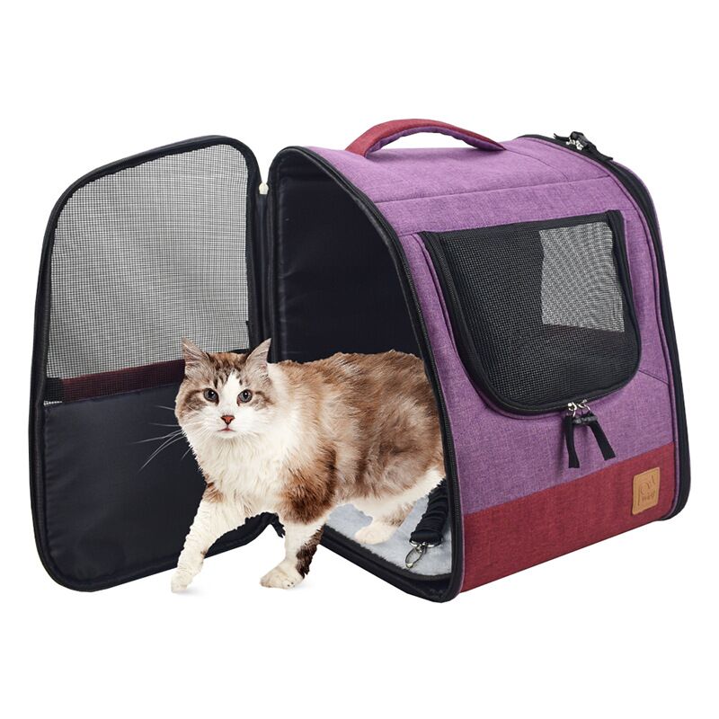 Cat Carrier Backpack Two-Sided Entry Dog Backpack Carriers for Small Cats Dogs Puppy Support for Travel Hiking Outdoor Use