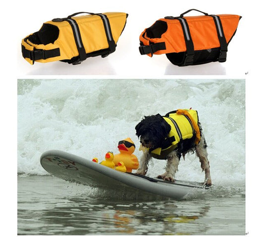 Multi-size Pet Aquatic Reflective Preserver Float Vest Dog Saver Life Jacket New