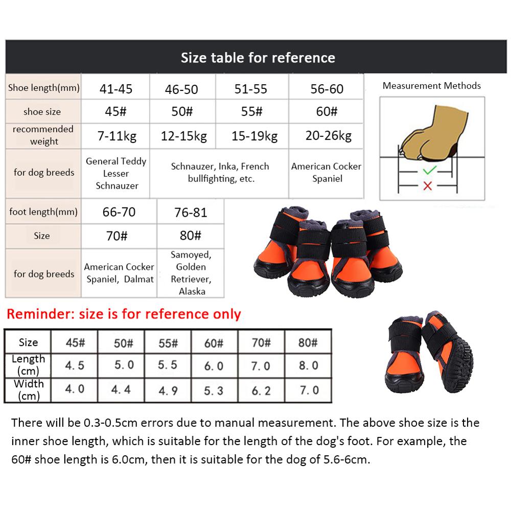 Dog Shoes  Waterproof outdoor Sports Dog Boots for Small Medium Large Dogs Professional Hiking Anti-Slip Pet Shoes