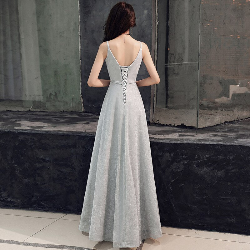 weiyin Evening Dress Women 2021 Sexy V-neck Long Formal Dress Elegant Evening Gowns Robe de Soiree Party Prom Dress WYY1367