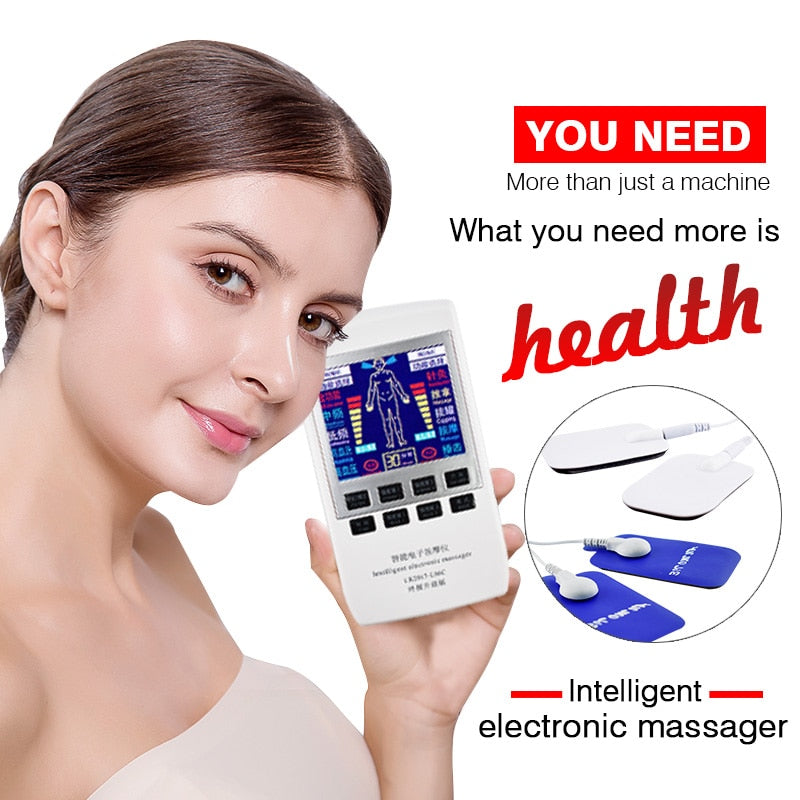 Electronic Pulse Massager Tens EMS Machine Massager Acupuncture Massager Nerve Muscle Stimulator Frequency Physiotherapy Device