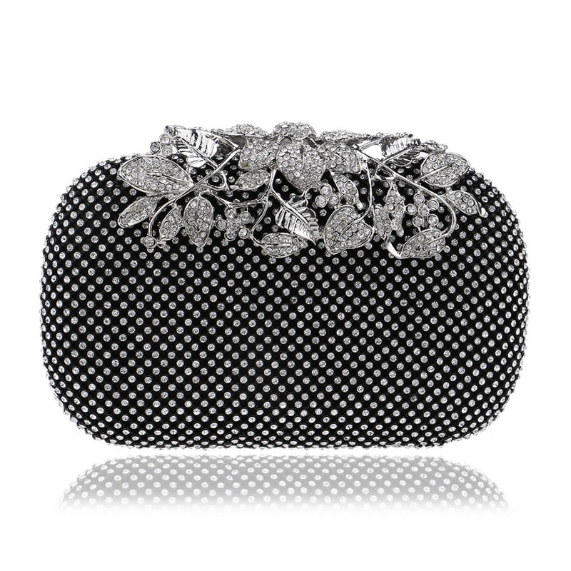 Rhinestones women evening bags crystal small day clutch with chain shoulder handbags diamonds luxury 2020 lady purse for party