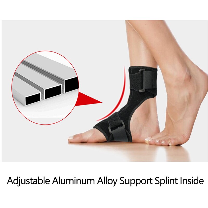 Adjustable Drop Foot Brace Orthosis Plantar Fasciitis Dorsal Splint Support Ankle Orthotic Stabilizer Brace Achilles Tendinitis