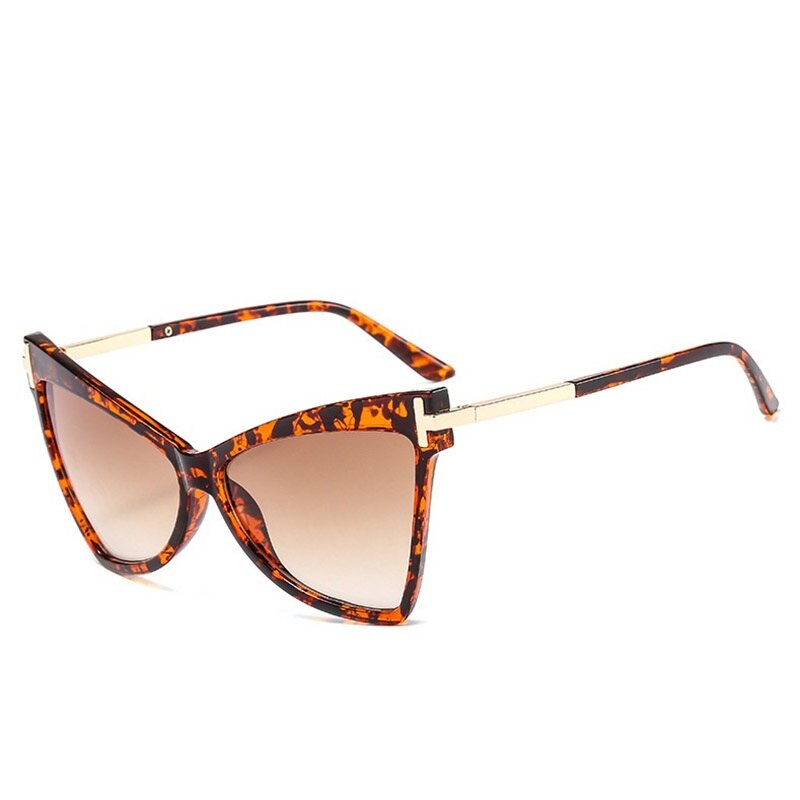 Sexy Women&#39;s Cat Eye Sunglasses Metal 2020 Fashion shades Luxury Oversized Sunglasses Female Lady Triangle Eyewear Accessories