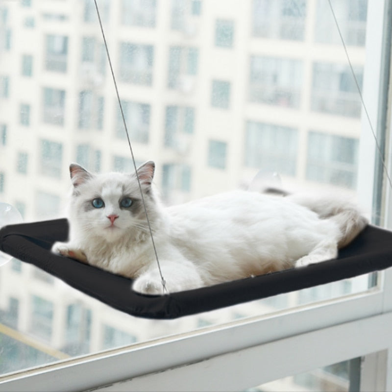Cat Hanging Beds Comfortable Window Seat Mount Detachable Pet Hammock Mats Shelf Seats Accessories Track Ball Toys For Cat Beds