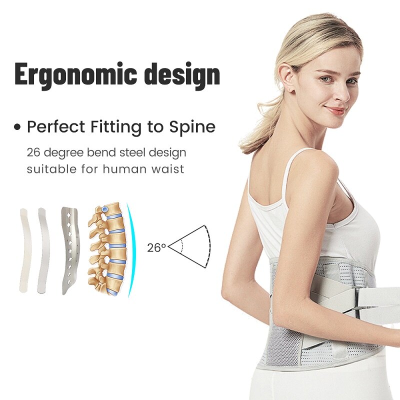 Adjustable Back Support Brace Breathable Scoliosis Back Brace Medical Strain Pain Relief Corset For Back Spine Decompression