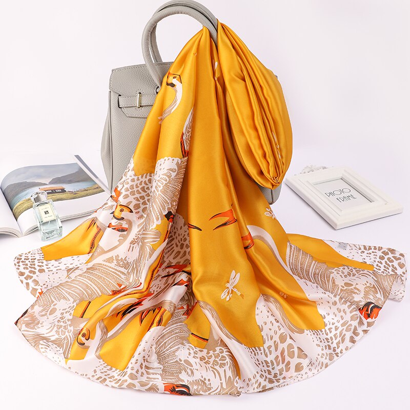 180*90cm Spring Autumn New Silk Scarves Women Shawl Fashion Sun-resistant chiffon hijab blanket foulard bandanna muffler pareo