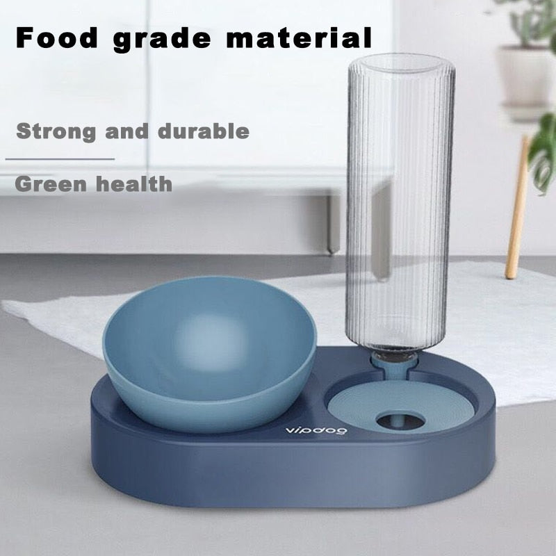 Cat Bowl Drinker Automatic Water Dog Food Feeder Drinker Pet Degrees Tilted Safeguard Neck Waterer Feeder Supplies Bowl For Cats