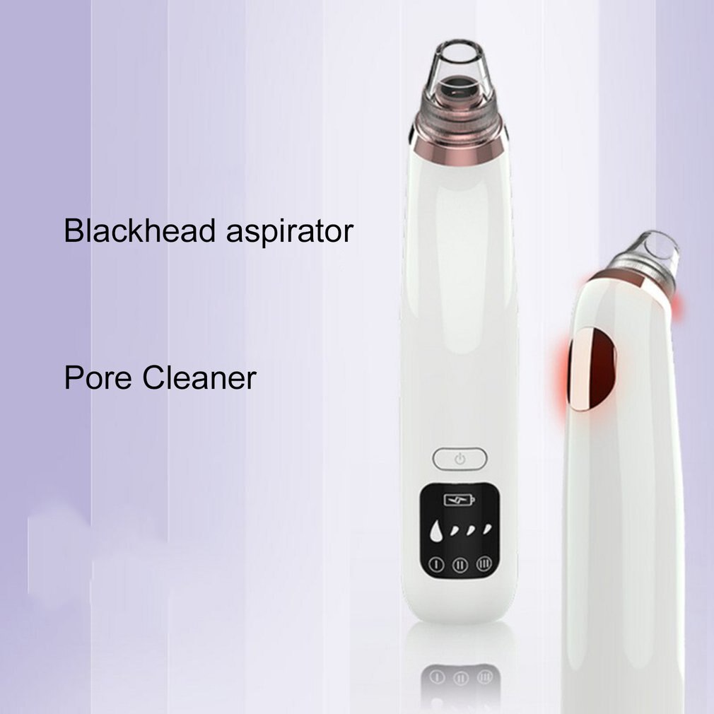 Blackhead Remover Pore Cleaner Blackhead Suction Tool With Hot Compress USB Pore Vacuum Facial Pore Cleanser With LED Display