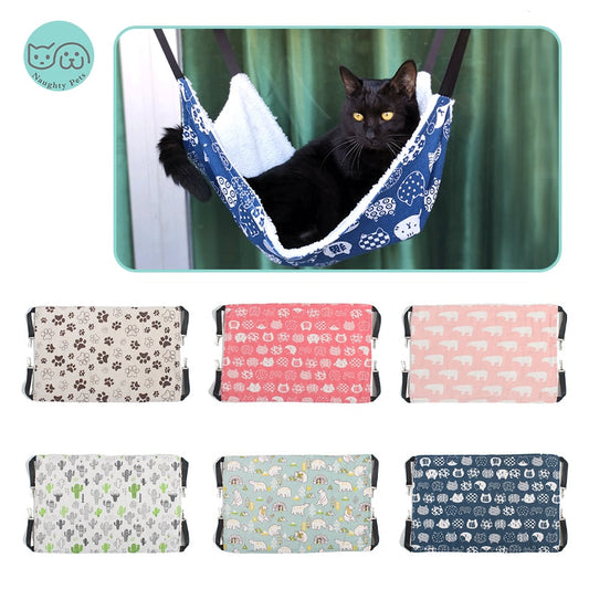 Cat Hanging Beds Hammock Pet Warm Sleeping Bed Mat Cushion House Removable Soft Window Seat For Cats Kitten