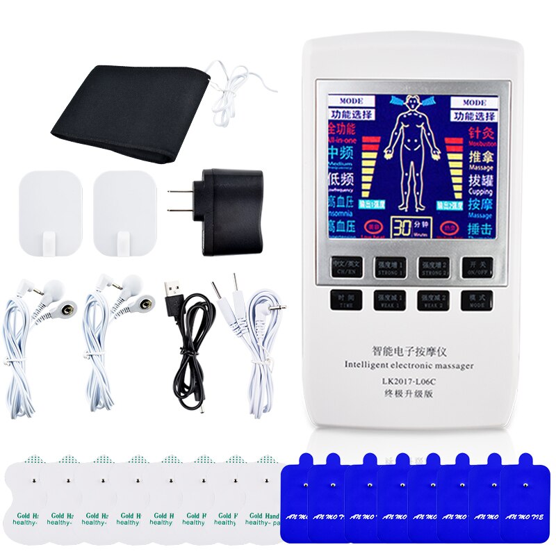 Electronic Pulse Massager Tens EMS Machine Massager Acupuncture Massager Nerve Muscle Stimulator Frequency Physiotherapy Device