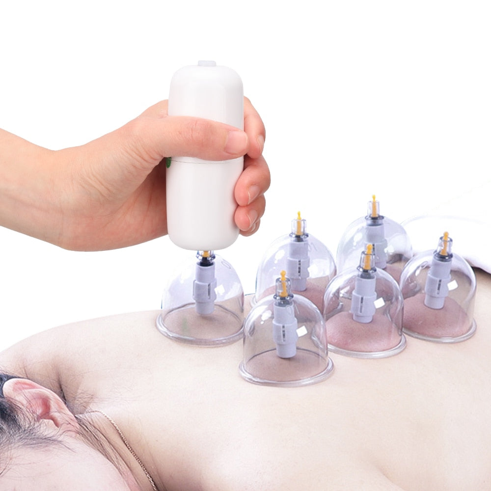 3 In 1 Guasha Multifunction Vacuum Guasha Suction Therapy Rechargeable Cupping Therapy Body Back Neck Relief Massager Scraping