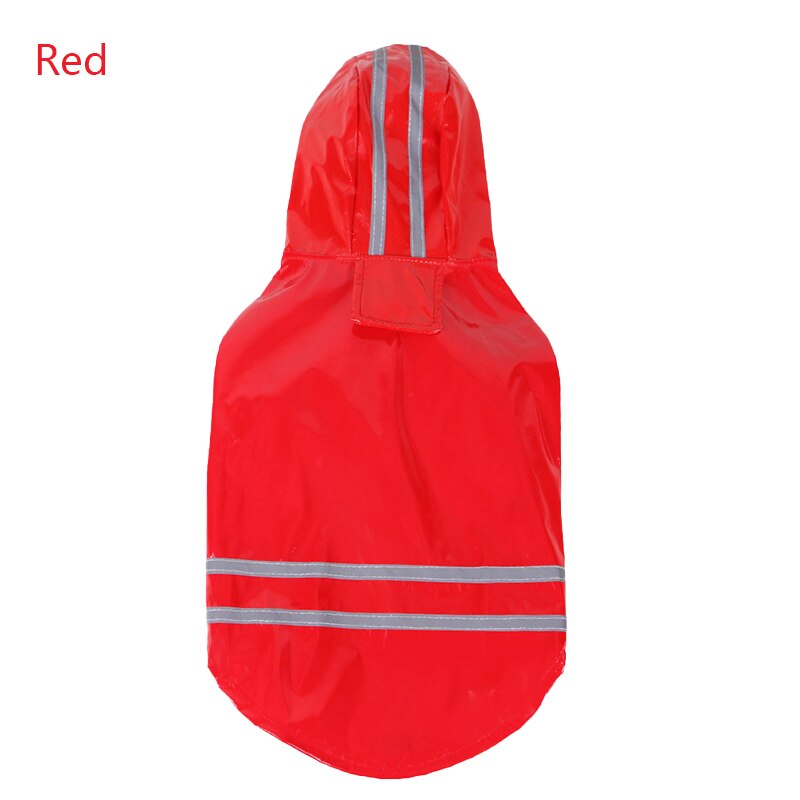 Spring Summer Cartoon Dog Raincoat Reflective PU Puppy Pet Rain Coat Hooded Waterproof Dog Jacket Clothes For Small Medium Dogs