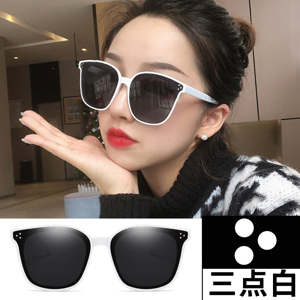 2023 New Gm Sunglasses Live Online Celebrity With The Same Korean Style Sunglasses Men's And Women's Fashion Big Frame Glasses