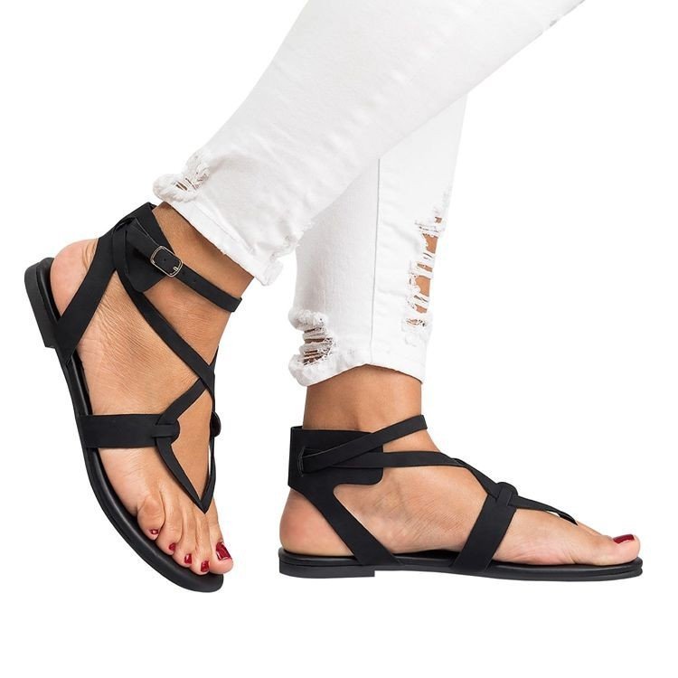 2022 Women Sandals Gladiator Flats Sandals Slippers Sexy Women Summer Shoes Women Peep Toe Women Platform Sandalias Outdoors