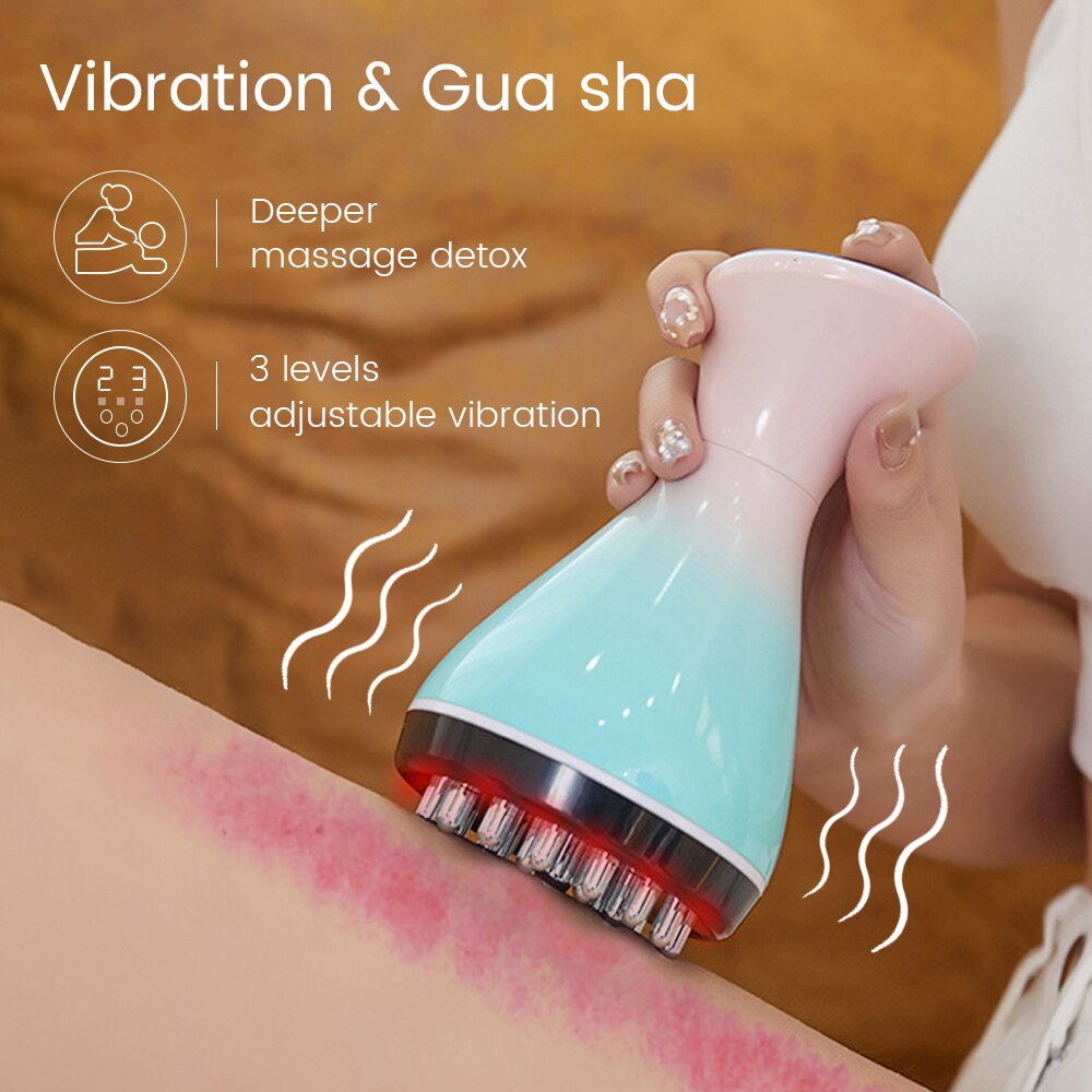 Electric Meridians Brush Guasha Anti-wrinkle Lose Weight Cellulite Massage Lymphatic Detoxification Body Massager Beauty Health