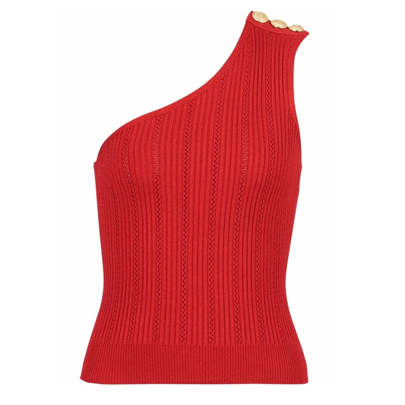 y2k Women Summer Short Knit Crop TankTop Off-the-shoulder Skinny 3 Colors Black/White/Pink SweaterWear Blouse