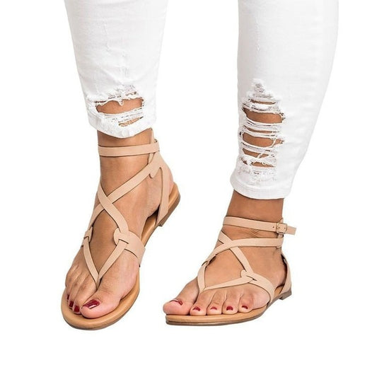 2022 Women Sandals Gladiator Flats Sandals Slippers Sexy Women Summer Shoes Women Peep Toe Women Platform Sandalias Outdoors