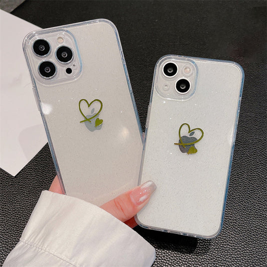 Luxury Glitter Transparent Phone Case For iPhone 13 11 14 12 Pro Max 13 Pro XS Max XR X Soft Ultra Thin Silicone Shockproof Case