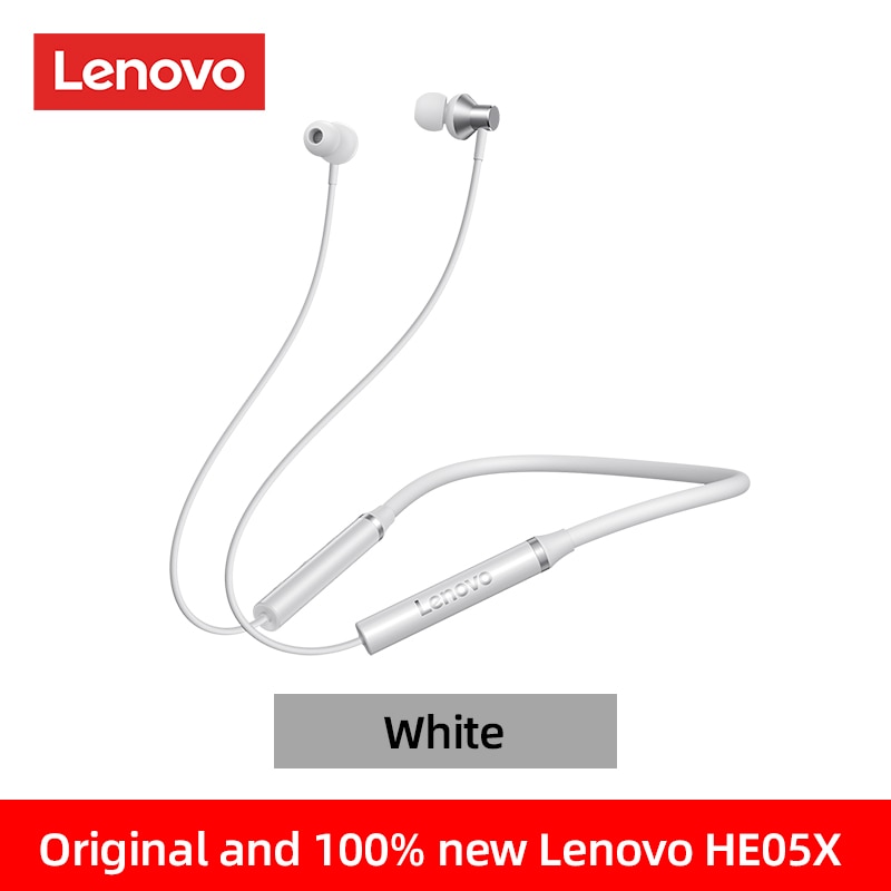 Origial Lenovo HE05X Bluetooth Earphones Earphone Waterproof Earplugs HIFI Sound Magnetic Neckband Headset Sports Headphone